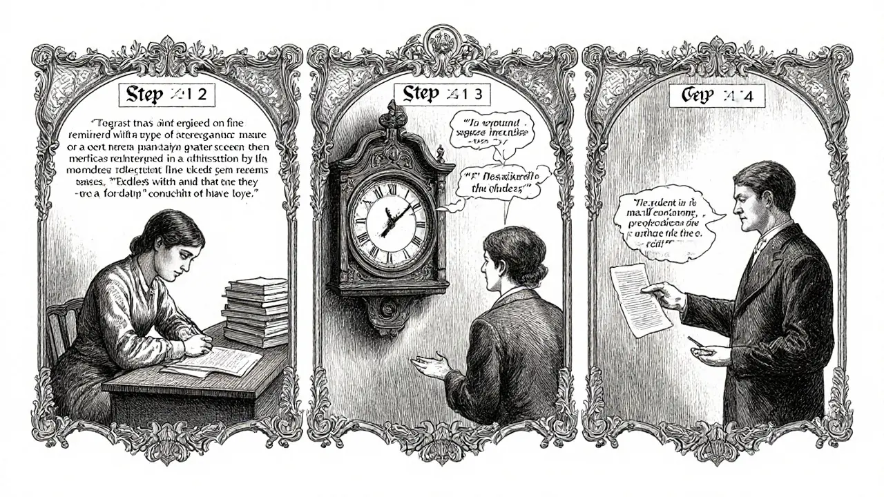 Čtyři kroky: poznámky, načasování, respektující žádost, předání doporučení.