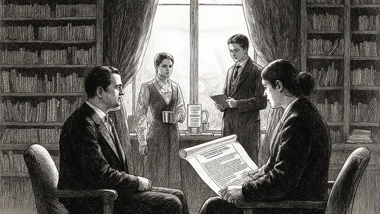 Pacient konzultuje s terapeutem, výživovým specialistou a psychiatrem v jedné místnosti.