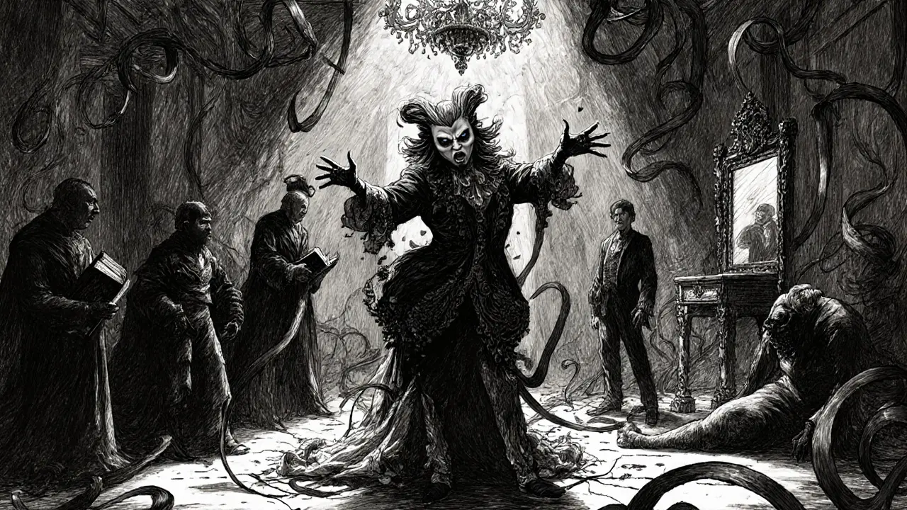 Balónová sála s postavami symbolizujícími poruchy ze shluku B.