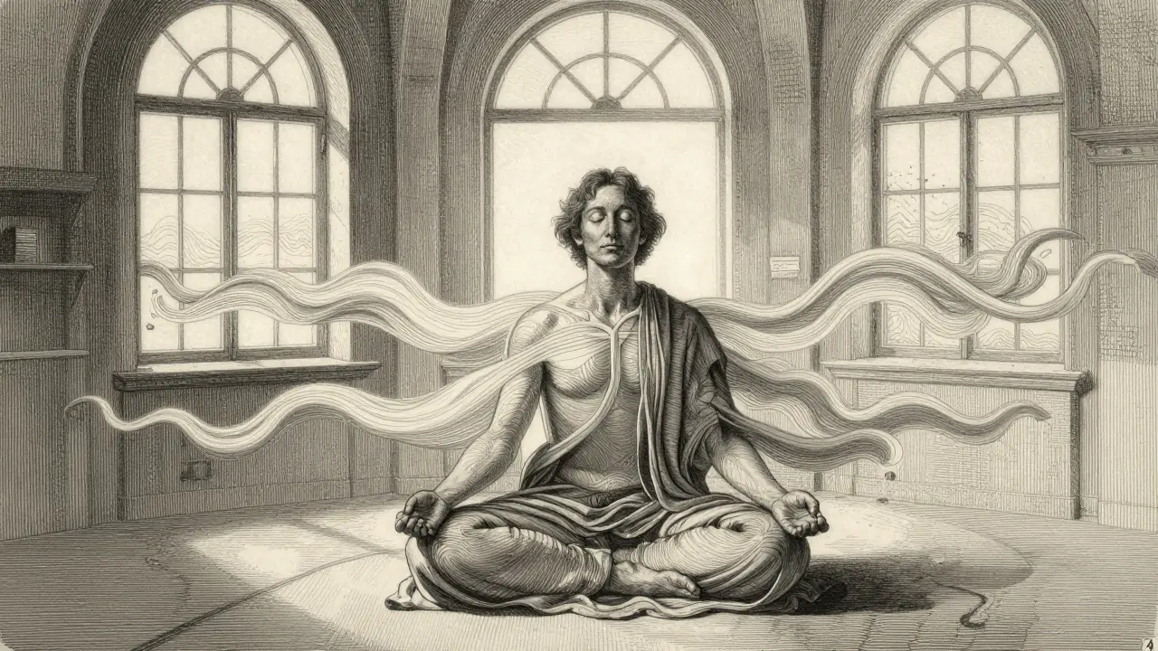 Klidná meditace a dýchání pro zklidnění nervového systému
